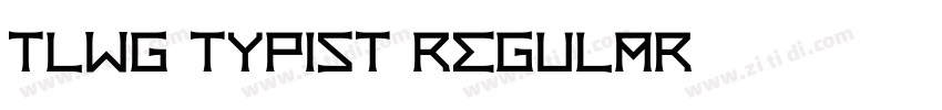 Tlwg Typist Regular字体转换